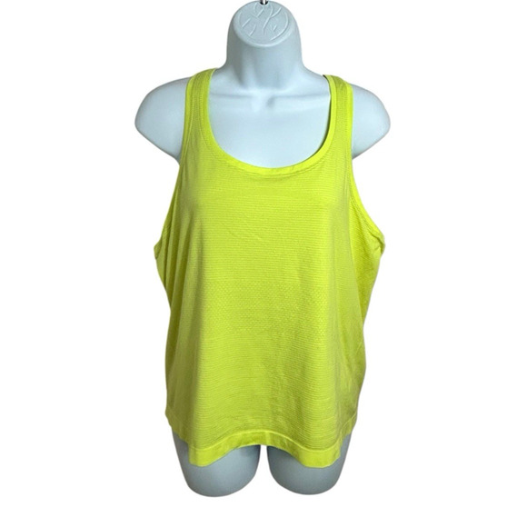 Lululemon Swiftly Tech Racerback 2.0 Sz 12 Highlight Yellow Sweat-Wicking Tee - Picture 8 of 10